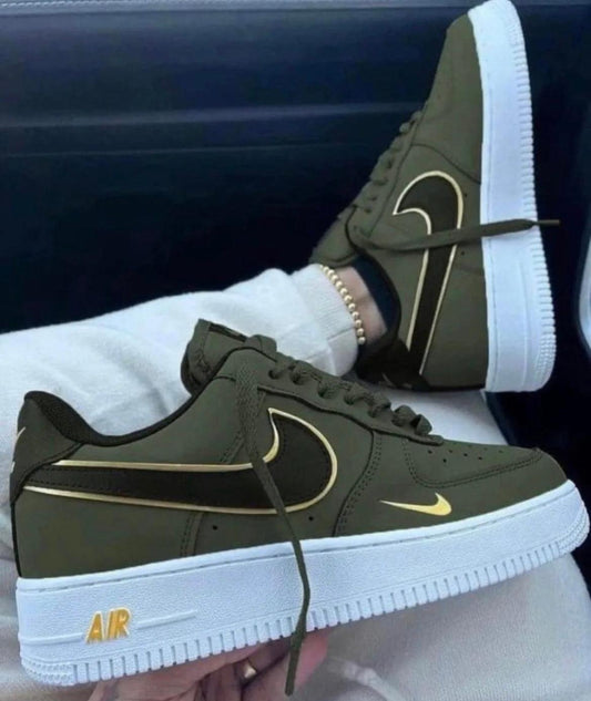 Air force verde y dorado