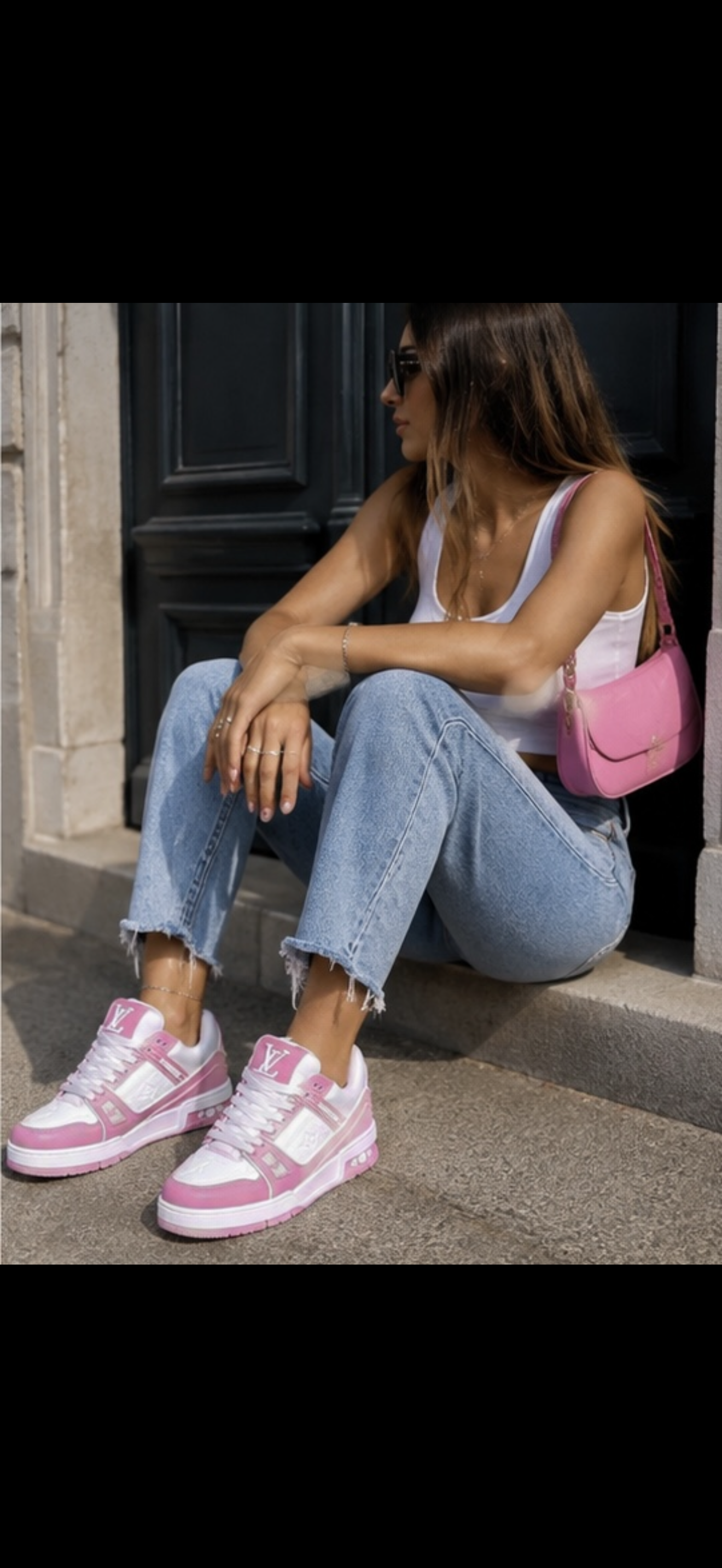 Louis Vuitton Rosa Y Blanco