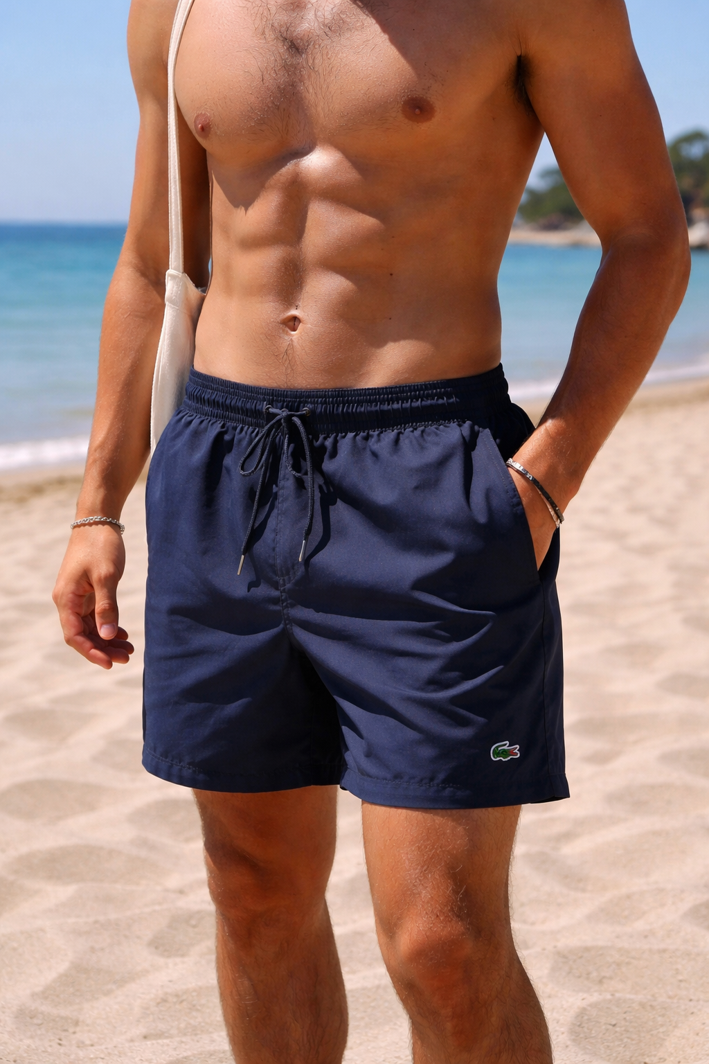 Conjunto de playa L@coste Azul oscuro