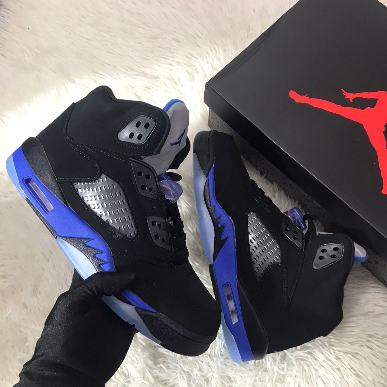 Jordan retro 5 racing blue