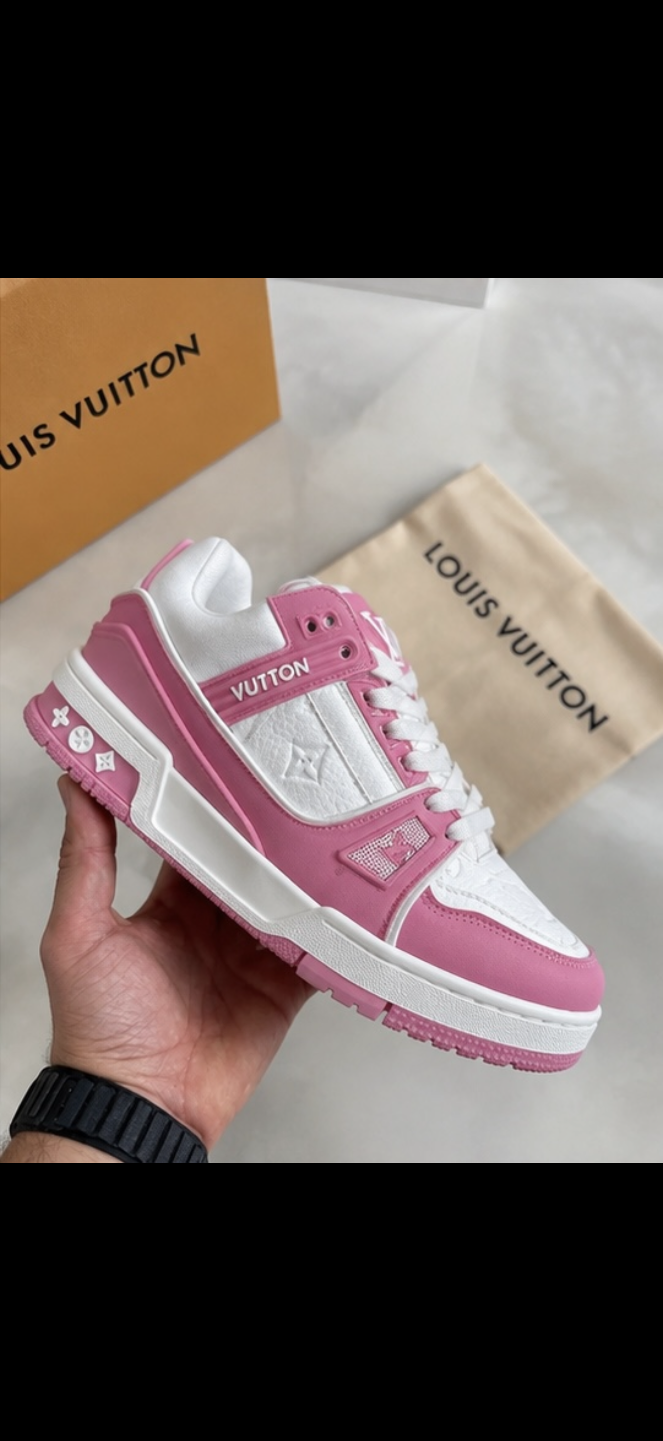 Louis Vuitton Rosa Y Blanco