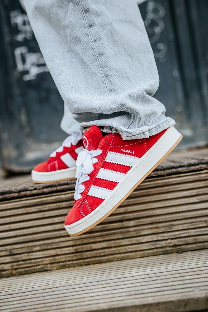 Adidas campus rojo Y blanco