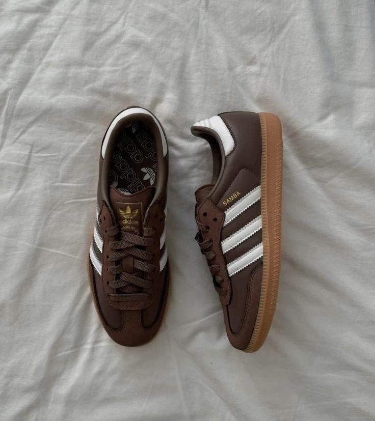 Adidas samba castanho y blanco