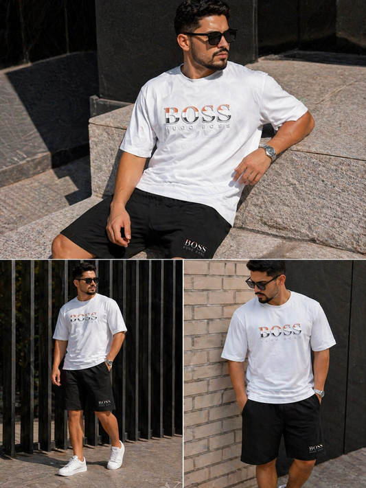 Conjunto Hugo Boss Blanco y Negro