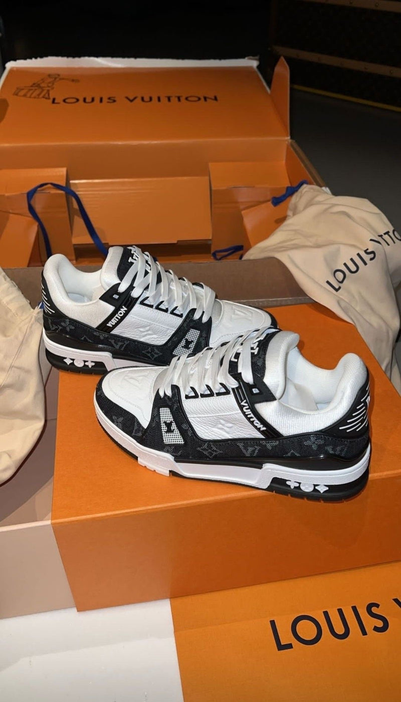 Louis Vuitton Trainer Negro Blanco🖤🤍